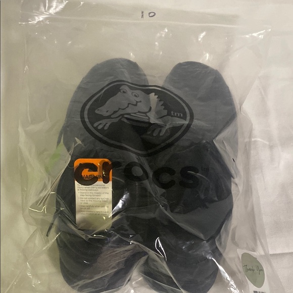 NWT CROCS Men’s Armaretto Work Shoes Black Leather Lace Up Slip Resistant SIZE10 - Picture 9 of 9